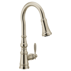 MOEN FS73004NL Weymouth Pulldown Kitchen 3 In 1 Water Filtration Faucet - Polished Nickel