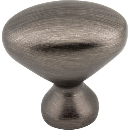 ELEMENTS 897L-BNBDL Merryville 1-1/4" Length Oval Knob - Brushed Pewter