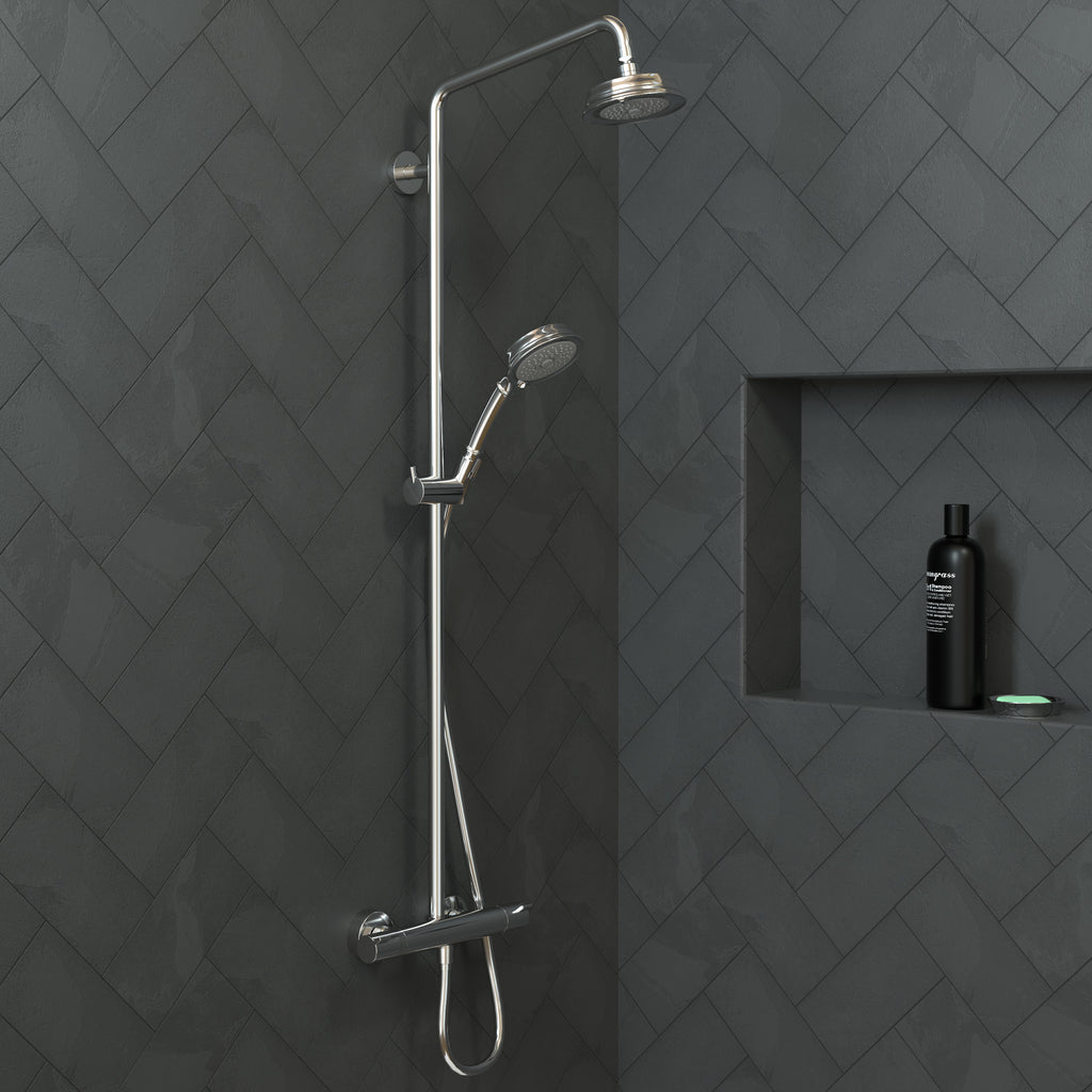 HANSGROHE 04070000 Croma 100 Classic Showerhead 3-Jet, 2.5 GPM - Chrome
