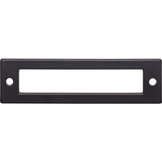 TOP KNOBS TK924BLK Hollin Pull Backplate - Flat Black