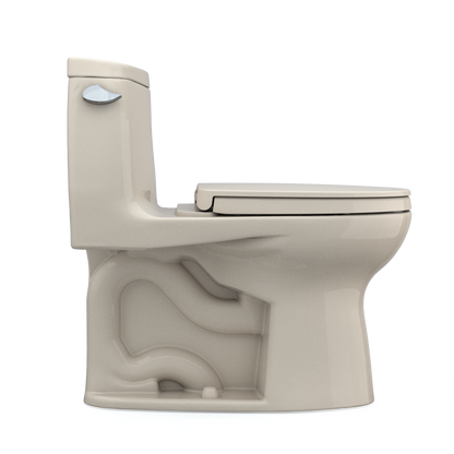 TOTO MS604124CEFG#03 Ultramax Ii One-Piece Elongated 1.28 Gpf Universal Height Toilet With Cefiontect And Ss124 Softclose Seat - Bone