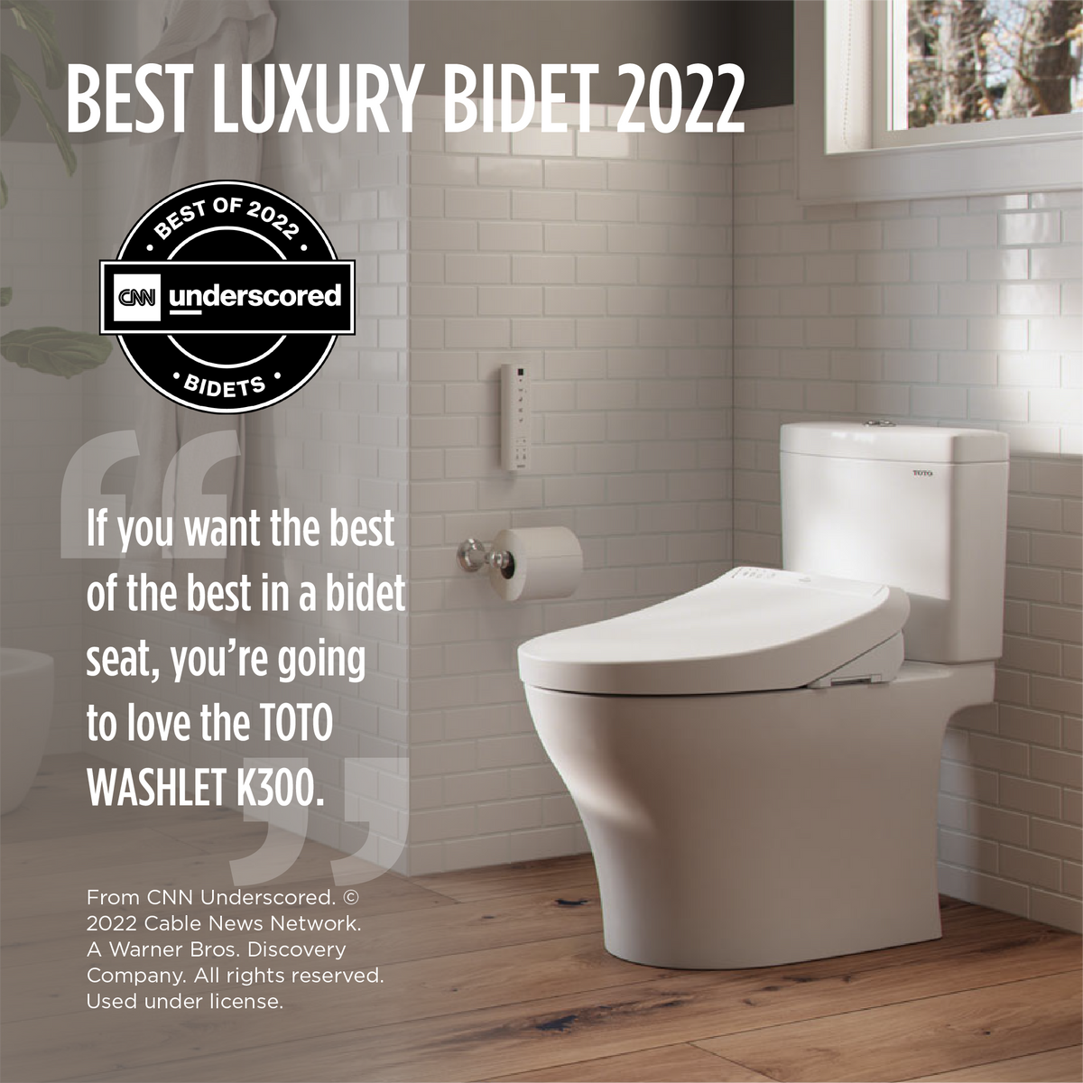 TOTO SW3036R#12 Washlet K300 Electronic Bidet Toilet Seat With Instantaneous Water Heating - Sedona Beige