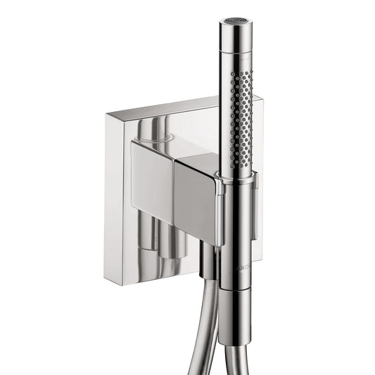 AXOR 12627001 ShowerSolutions Handshower Holder with Outlet 5" x 5" with Handshower, 1.75 GPM - Chrome