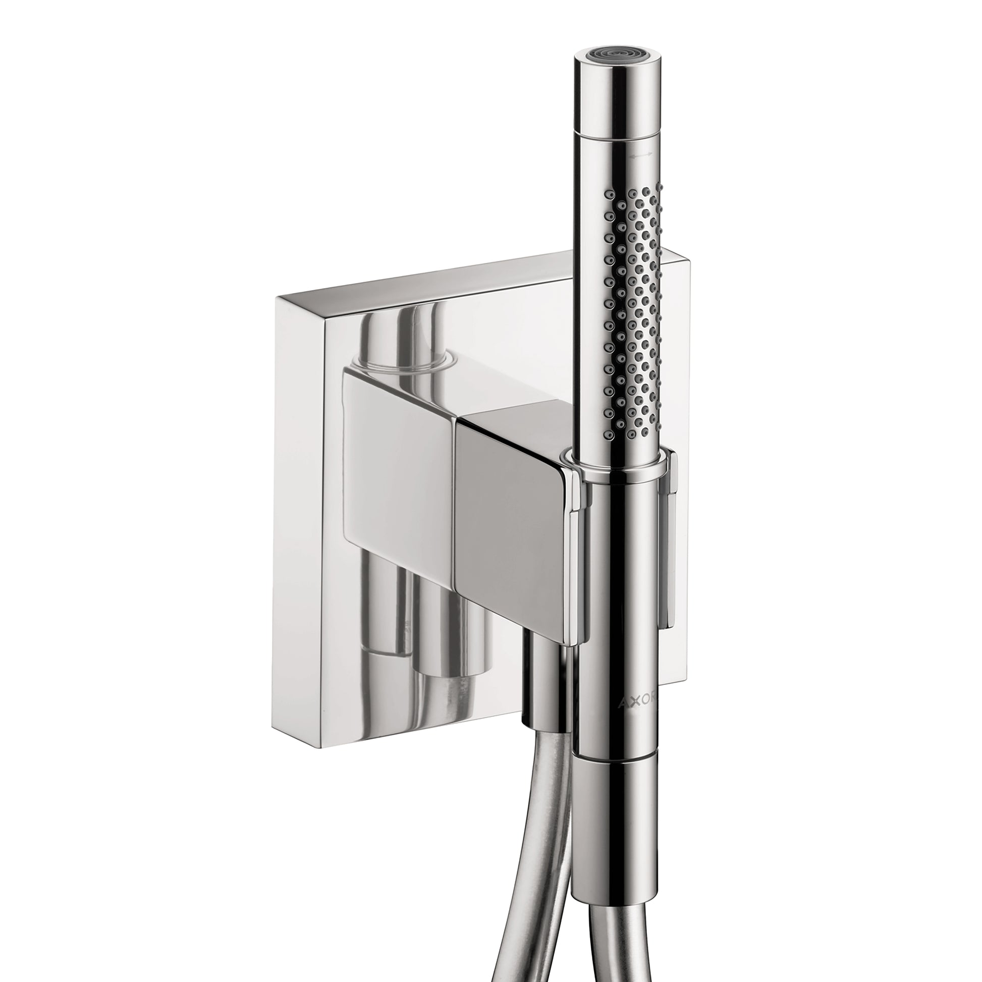 AXOR ShowerSolutions Handshower Holder with Outlet 5" x 5" with Handshower, 1.75 GPM in Chrome