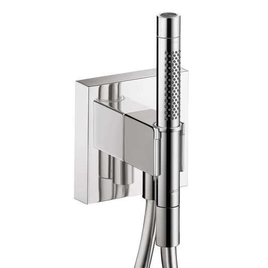 AXOR ShowerSolutions Handshower Holder with Outlet 5" x 5" with Handshower, 1.75 GPM in Chrome