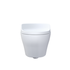 TOTO CWT4284736CMFGA#MS Washlet+ Ep Wall-Hung Elongated Toilet With S7A Contemporary Bidet Seat And Duofit In-Wall 0.9 And 1.28 Gpf Auto Dual-Flush Tank System - Matte Silver