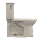 TOTO CST786CEFG#03 Drake Transitional Two-Piece Elongated 1.28 Gpf Universal Height Tornado Flush Toilet With Cefiontect - Bone