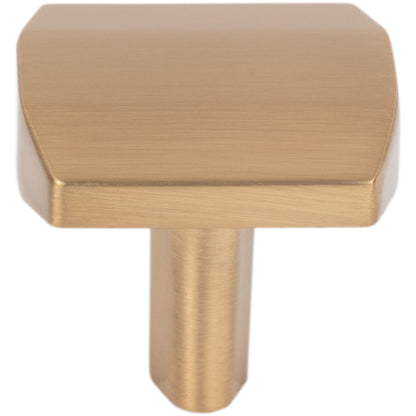 ELEMENTS 641SBZ William 1-1/4" Length Square Knob - Satin Bronze