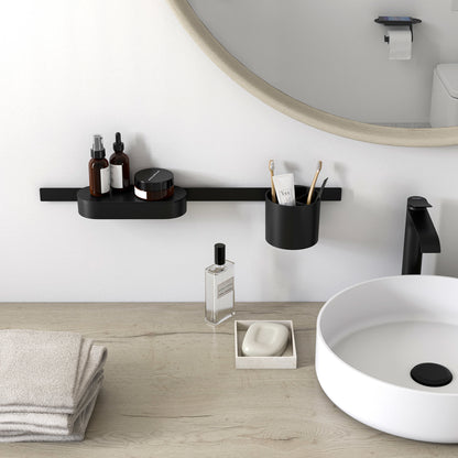 HANSGROHE 27904670 WallStoris Wall Bar, 28" - Matte Black