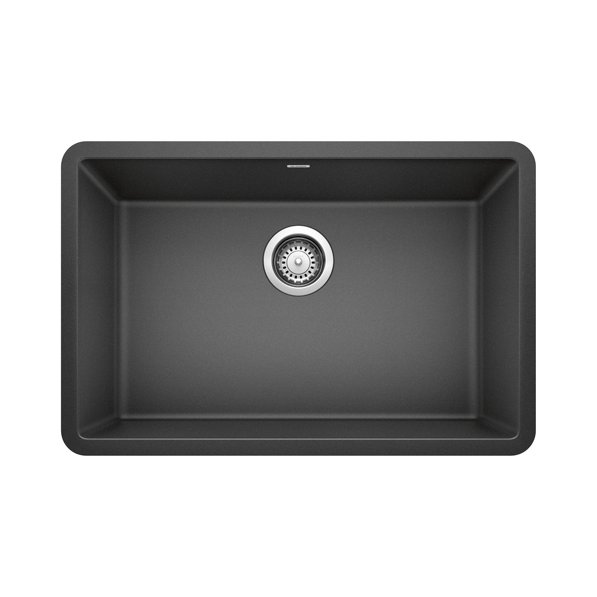 BLANCO 522259 Precis Precis SILGRANIT 27" Single Bowl Undermount Kitchen Sink - Anthracite in Anthracite