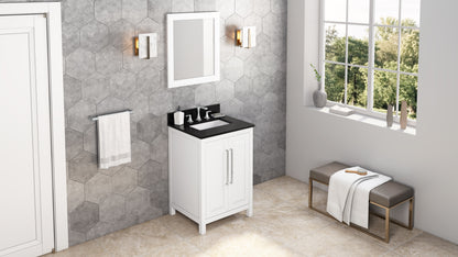 JEFFREY ALEXANDER VN2CAD-24-WH-NT 24" White Cade Vanity - White