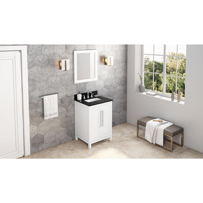 JEFFREY ALEXANDER VN2CAD-24-WH-NT 24" White Cade Vanity - White