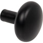 JEFFREY ALEXANDER 329MB Loxley 1-1/4" Diameter Mushroom Knob - Matte Black