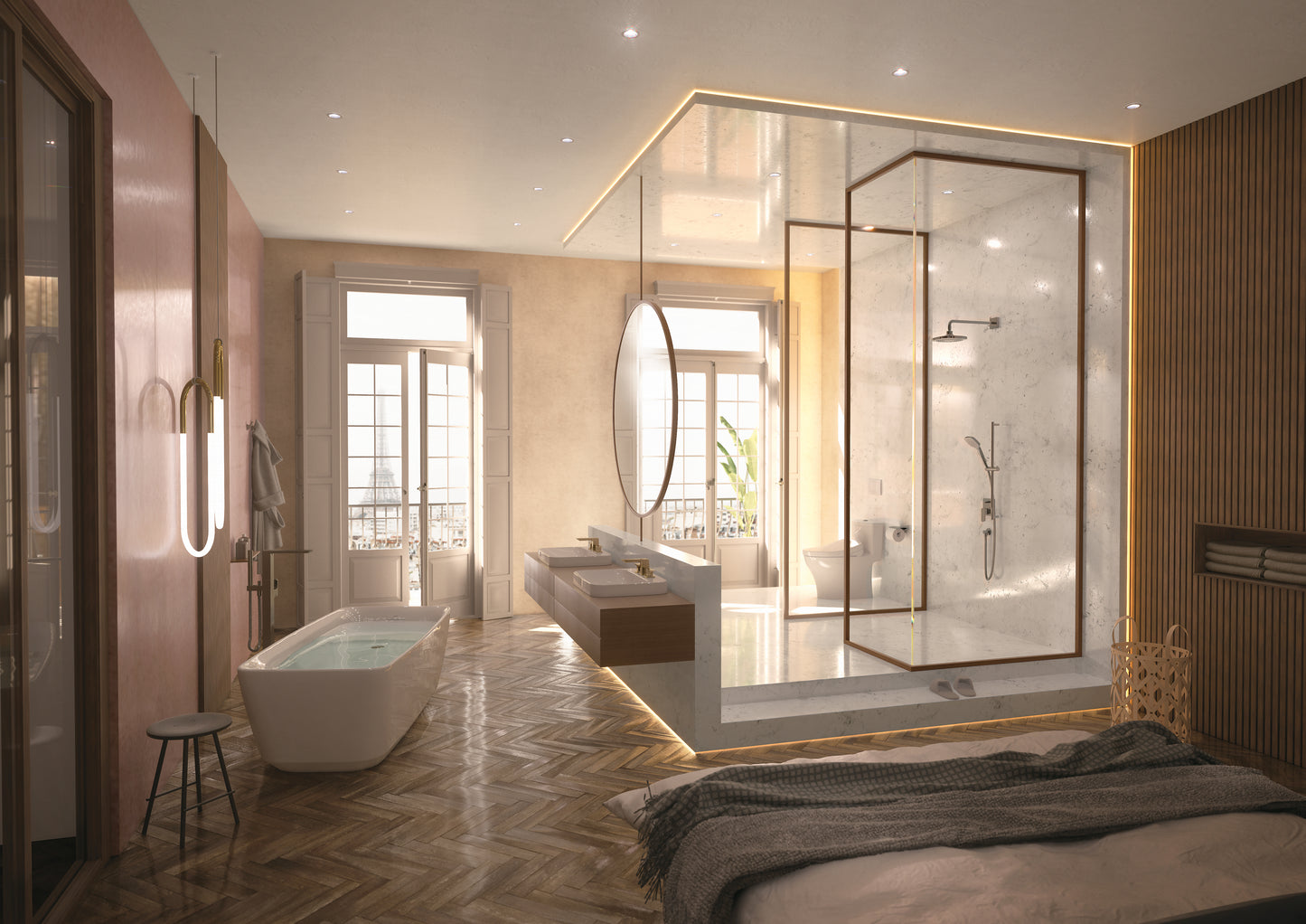 TOTO PJY1724PWEU#GW Flotation Freestanding Soaker Tub With Recline Comfort - Gloss White