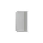 HANSGROHE 56057380 XtraStoris Original Wall Niche with Integrated Frame 12"x 6"x 4" - Concrete Grey