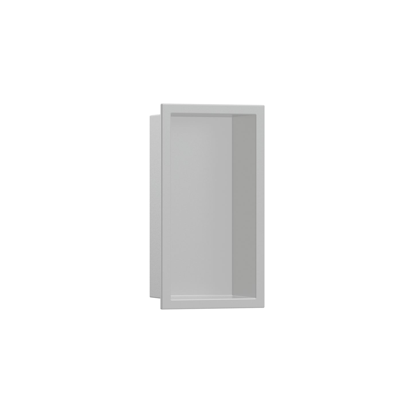 HANSGROHE 56057380 XtraStoris Original Wall Niche with Integrated Frame 12"x 6"x 4" - Concrete Grey