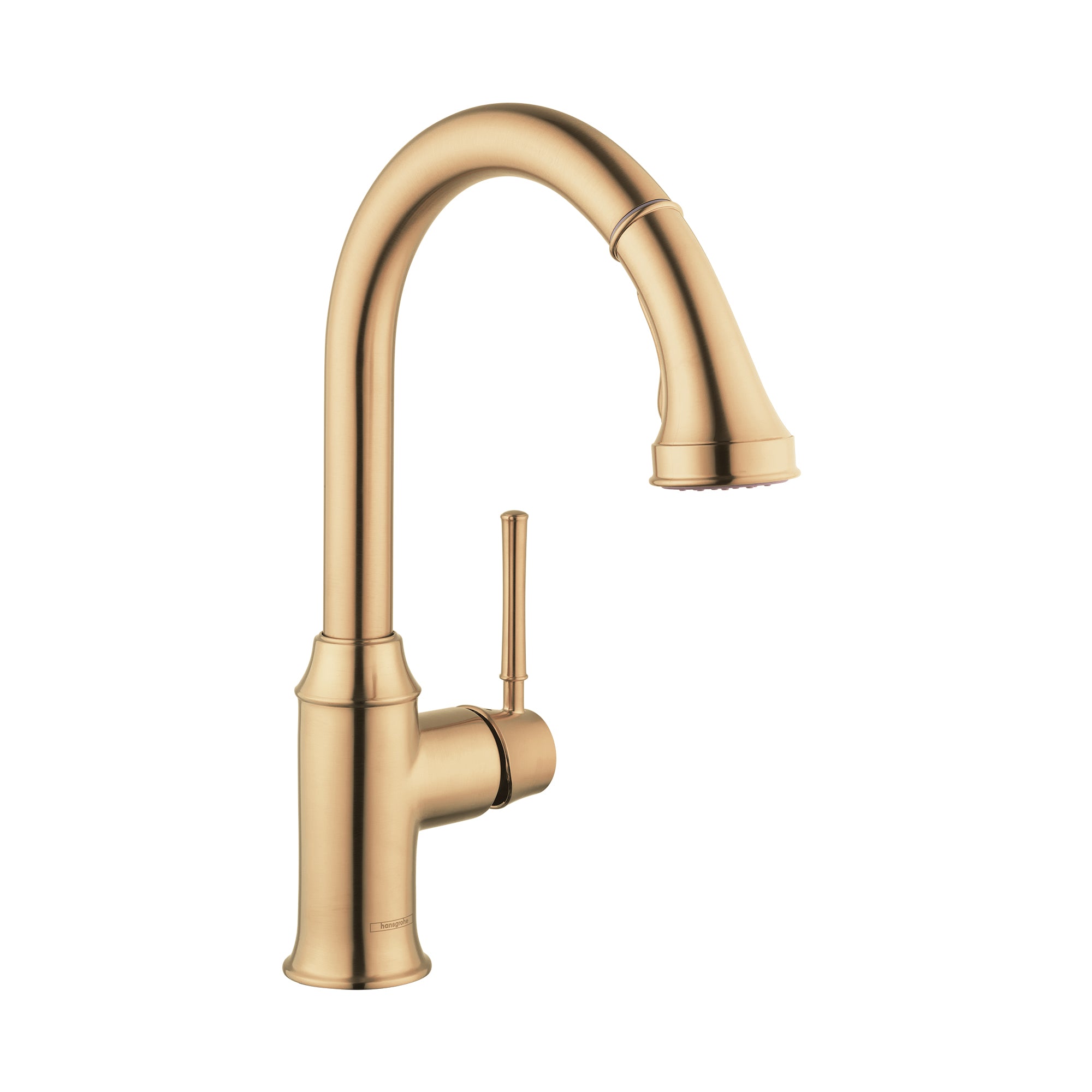 HANSGROHE 04215140 Talis C HighArc Kitchen Faucet, 2-Spray Pull-Down, 1.75 GPM - Brushed Bronze