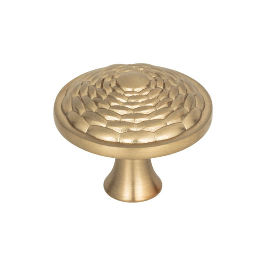 ATLAS 236-CM Mandalay 1-5/16" Diameter Round Knob - Champagne