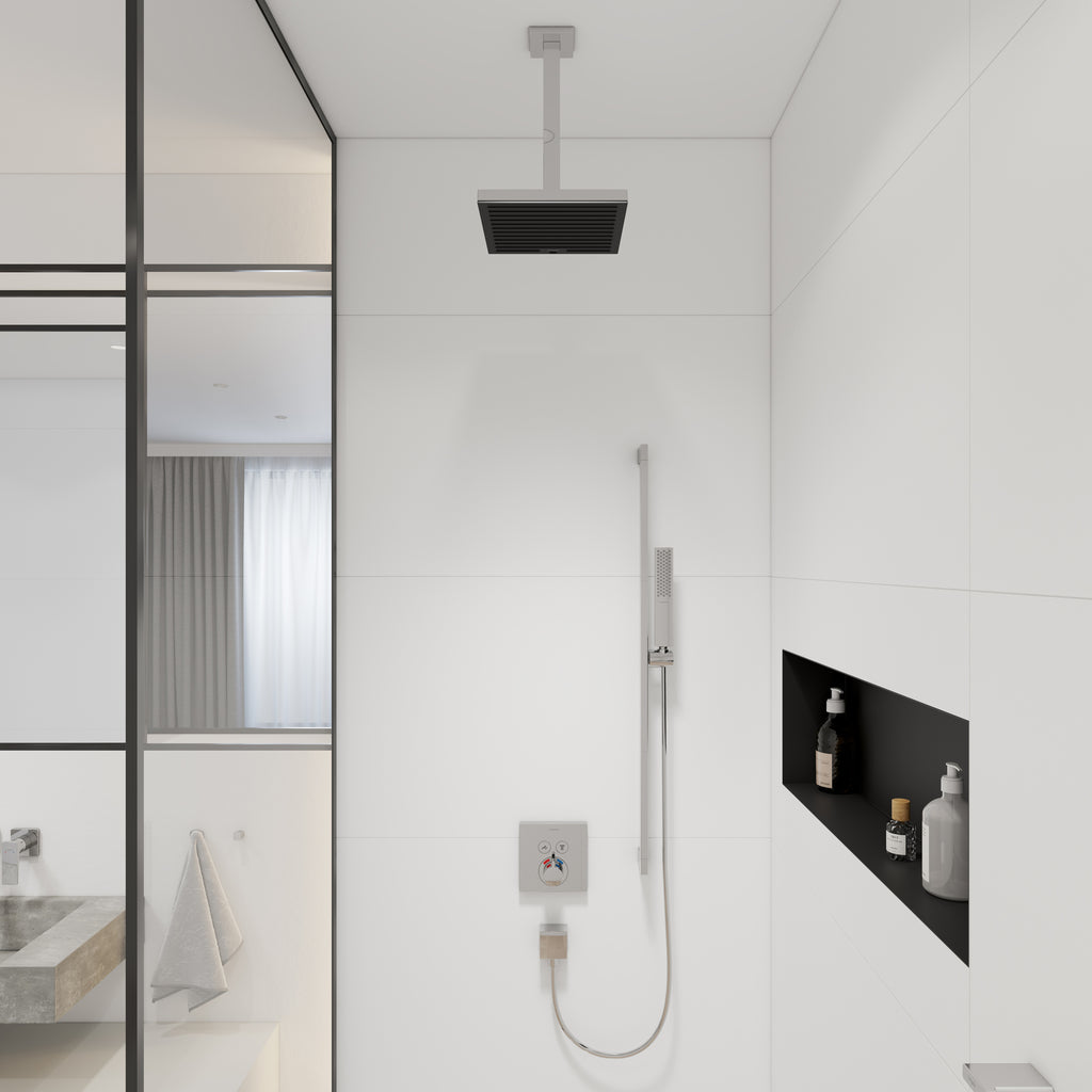 HANSGROHE 24339001 Pulsify E Extension Pipe for Ceiling Mount E, 12" - Chrome