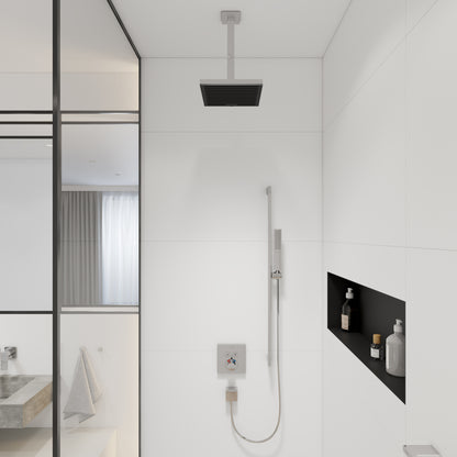 HANSGROHE 24339001 Pulsify E Extension Pipe for Ceiling Mount E, 12" - Chrome