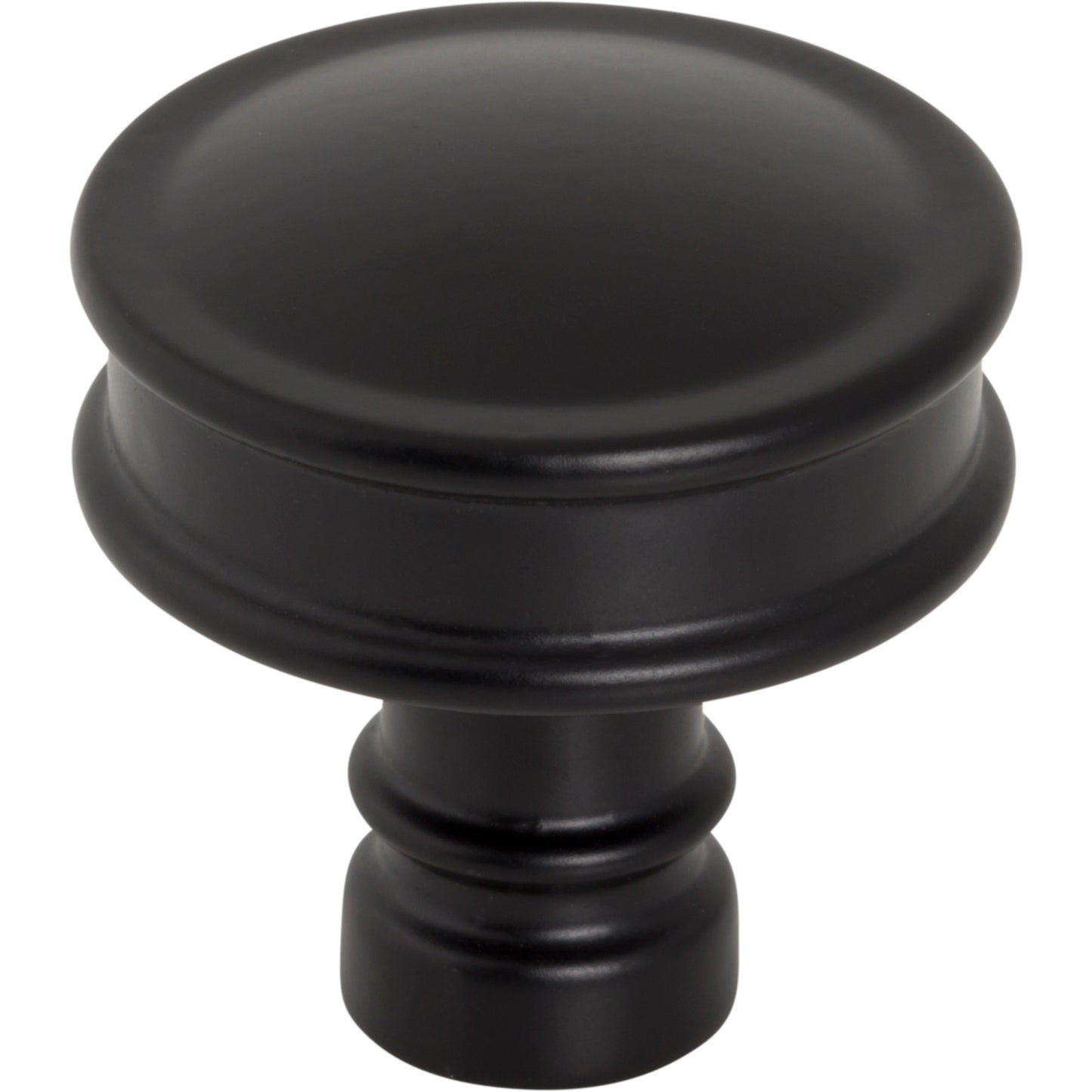 TOP KNOBS TK3140BLK Cranford 1 1/4" Diameter Round Knob - Flat Black