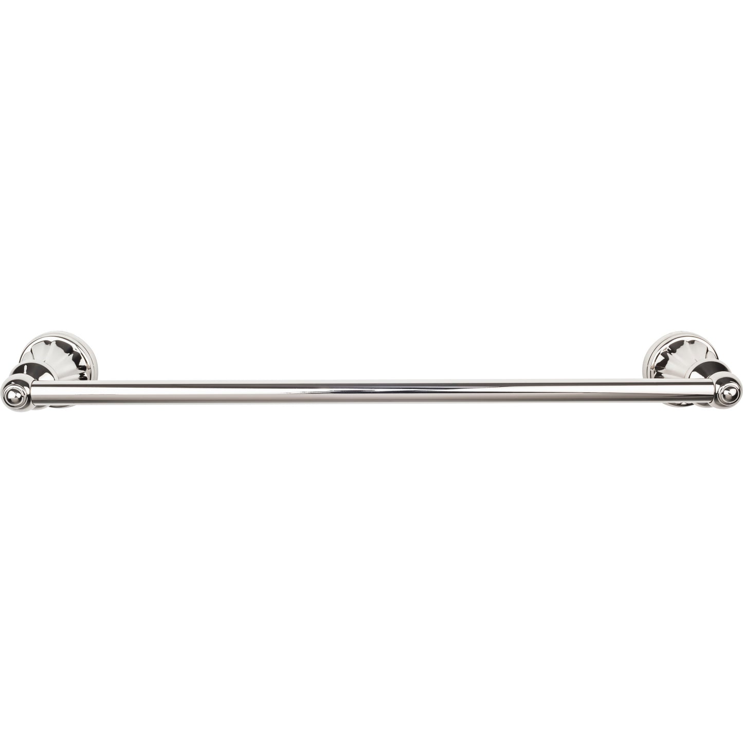 TOP KNOBS HUD6PN TOP BATH (R) Hudson Bath Single 20 1/4" Wall Mounted Towel Bar - Polished Nickel