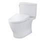 TOTO MW4424736CUFGA#01 WASHLET+ Nexus 1G Two-Piece Elongated 1.0 GPF Toilet with Auto Flush S7A Contemporary Bidet Seat , Cotton White