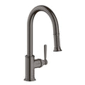 AXOR 16581341 Montreux HighArc Kitchen Faucet 2-Spray Pull-Down, 1.75 GPM - Brushed Black Chrome