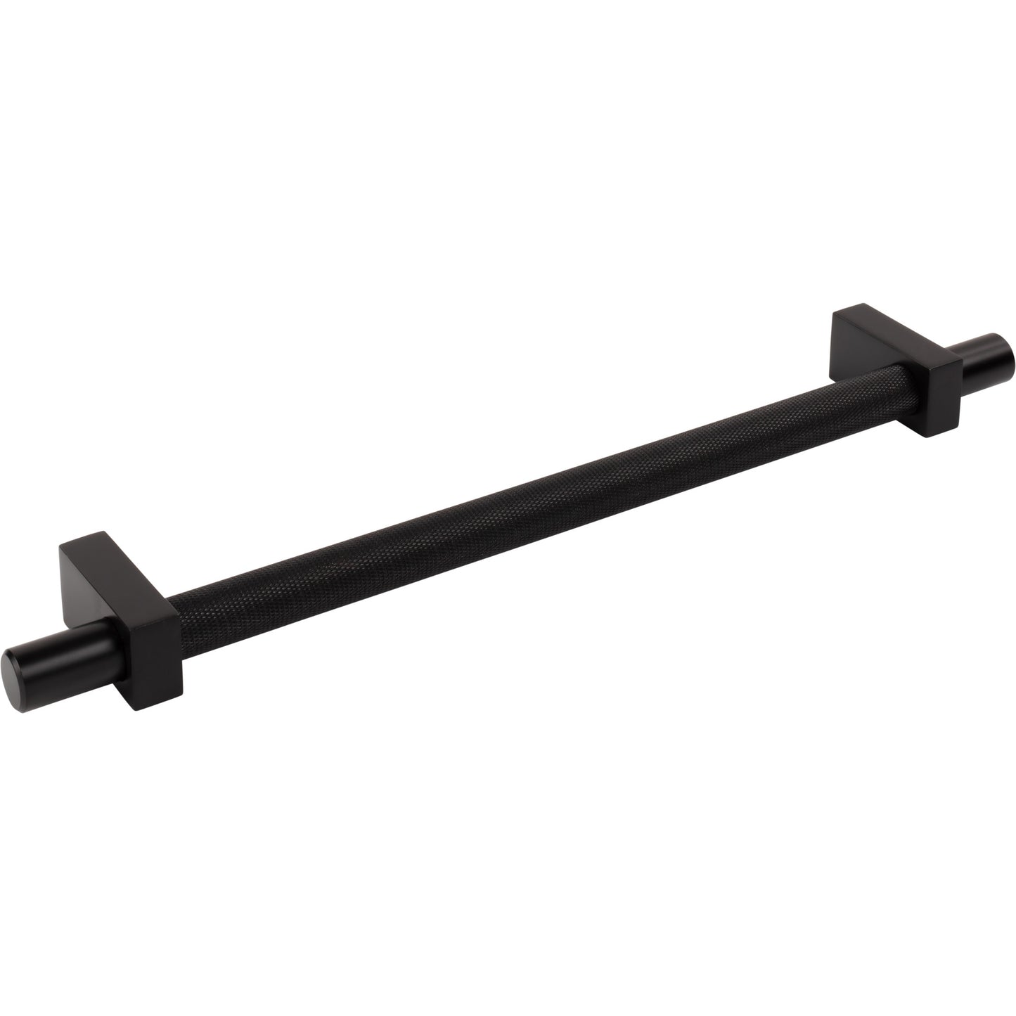 JEFFREY ALEXANDER 598-18MB Larkin Knurled Center 18" Center-to-Center Appliance Pull - Matte Black