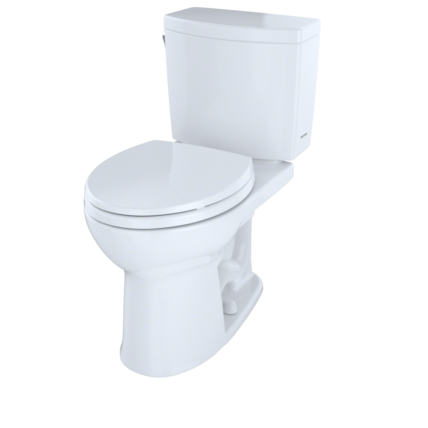 TOTO CST453CUFG#01 Drake Ii 1G Two-Piece Round 1.0 Gpf Universal Height Toilet With Cefiontect - Cotton White
