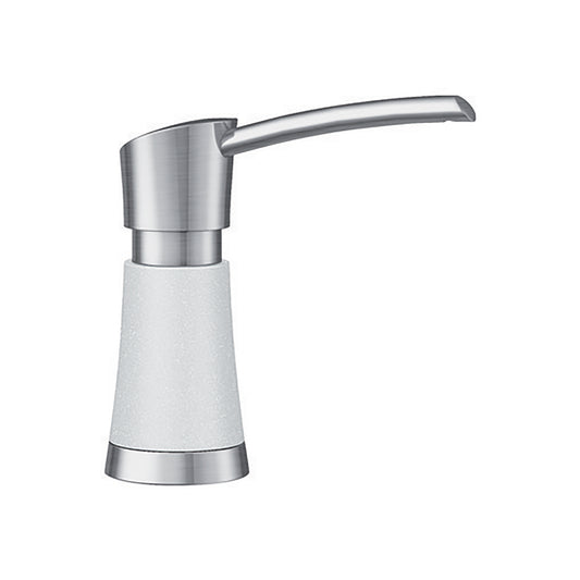 BLANCO 442054 Artona Artona Soap Dispenser - PVD Steel/White in Pvd Steel/White