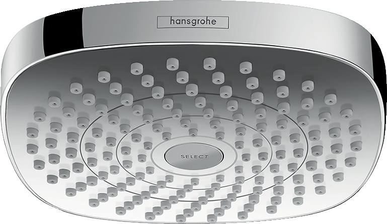 HANSGROHE 26817001 Croma Select E Showerhead 180 2-Jet, 1.5 GPM - Chrome