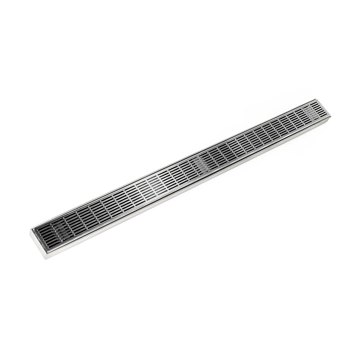 INFINITY DRAIN FXIG 6524 PS FXIG 65 24" FX Series Complete Kit with Perforated Slotted Grate in Polished Stainless