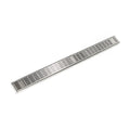 INFINITY DRAIN FXIG 6542 SS FXIG 65 42" FX Series Complete Kit with Perforated Slotted Grate in Satin Stainless