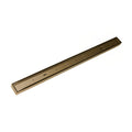 INFINITY DRAIN FXLTIF 6524 SB FXLTIF 65 24" FX Low Profile Series Complete Kit with Tile Insert Frame in Satin Bronze