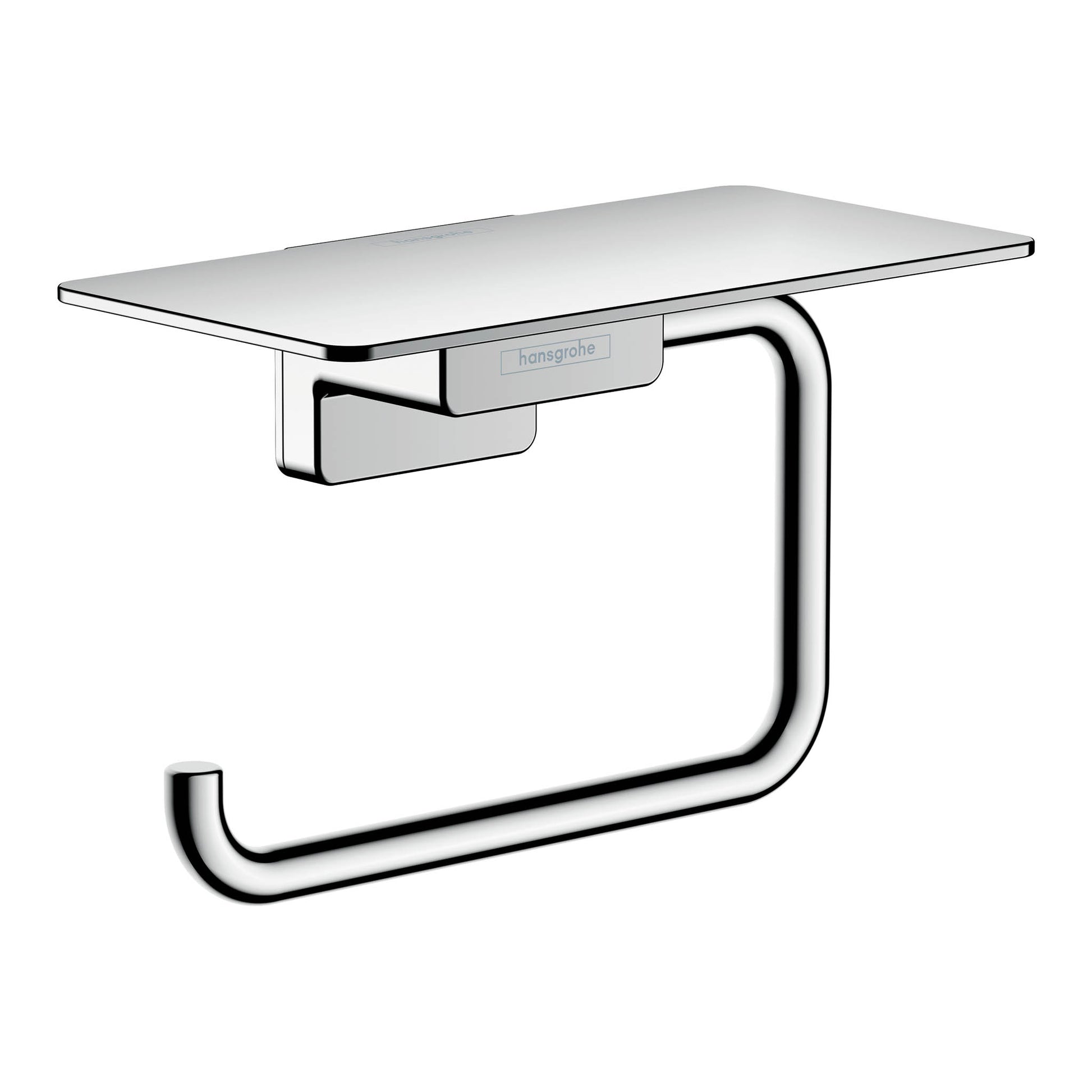 HANSGROHE 41772000 AddStoris Toilet Paper Holder with Shelf - Chrome