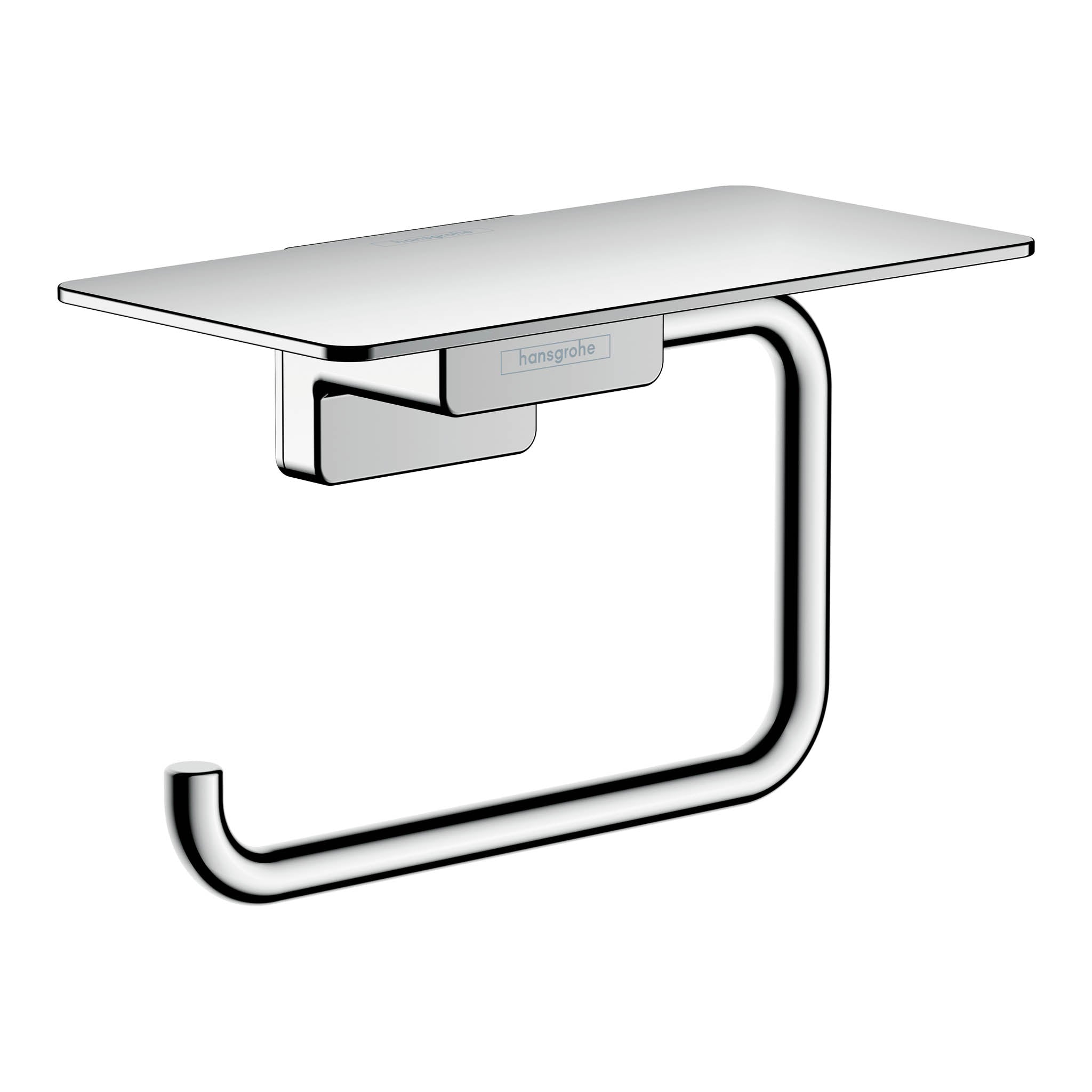 HANSGROHE 41772000 AddStoris Toilet Paper Holder with Shelf - Chrome