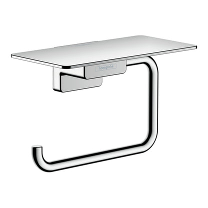 HANSGROHE 41772000 AddStoris Toilet Paper Holder with Shelf - Chrome