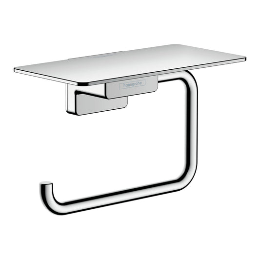 HANSGROHE 41772000 AddStoris Toilet Paper Holder with Shelf - Chrome