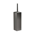 AXOR 42655330 Universal Rectangular Toilet Brush Holder, Wall-Mounted - Polished Black Chrome