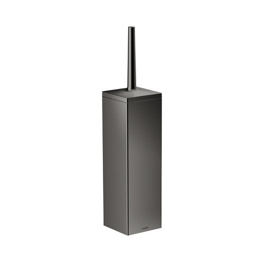 AXOR 42655330 Universal Rectangular Toilet Brush Holder, Wall-Mounted - Polished Black Chrome