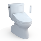TOTO MW4743084CUFG#01 Washlet+ Vespin Ii 1G Two-Piece Elongated 1.0 Gpf Toilet And Washlet+ C5 Bidet Seat - Cotton White