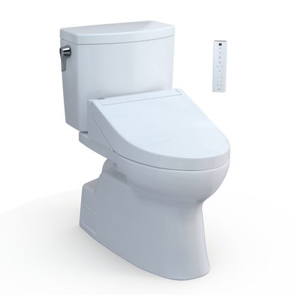 TOTO MW4743084CUFG#01 Washlet+ Vespin Ii 1G Two-Piece Elongated 1.0 Gpf Toilet And Washlet+ C5 Bidet Seat - Cotton White