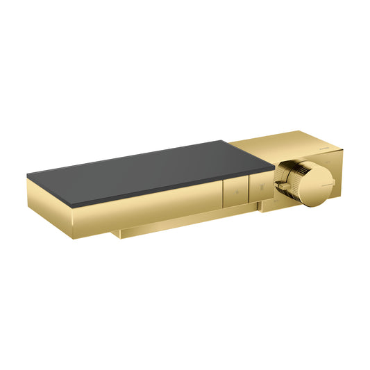 AXOR Edge Thermostatic Trim for Exposed Installation for 2 Functions in Polished Gold Optic