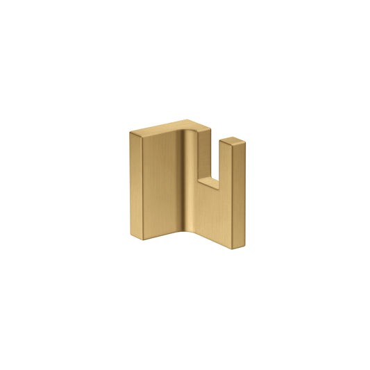 AXOR Universal Rectangular  Towel Hook in Brushed Gold Optic