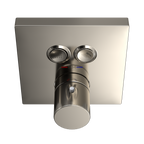 TOTO TBV02406U#PN Square Thermostatic Mixing Valve With 2-Function Shower Trim - Polished Nickel
