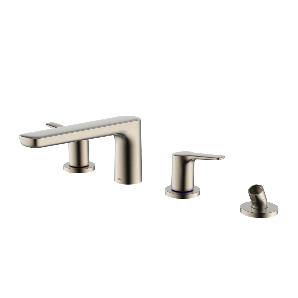 TOTO TBG03202U#BN Gs Four-Hole Deck-Mount Roman Tub Filler Trim With Handshower - Brushed Nickel