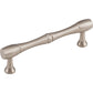 TOP KNOBS M723-96 Nouveau Bamboo 3 3/4" Center to Center Bar Pull - Brushed Satin Nickel