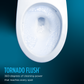 TOTO MW7764726CEFG#01 Drake WASHLET+ Two-Piece Elongated 1.28 GPF Universal Height TORNADO FLUSH Toilet with S7 Contemporary Bidet Seat , Cotton White