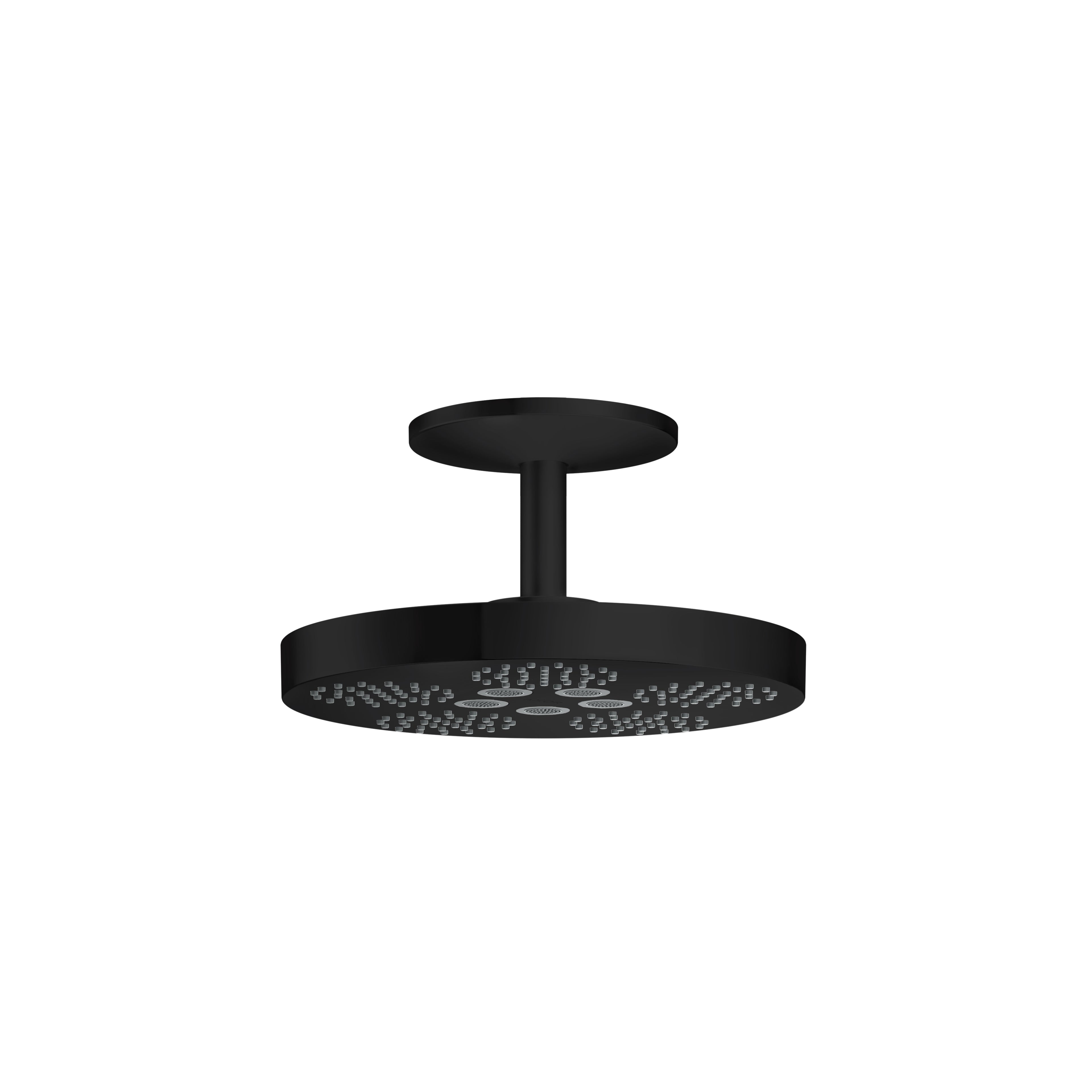 AXOR 48483671 ONE Showerhead 280 2-Jet with Ceiling Mount Trim, 2.5 GPM - Matte Black